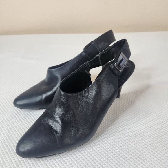 Karl Lagerfeld Paris Maddie Slingback Pump Heels Womens Size 9 Black - Picture 1 of 11